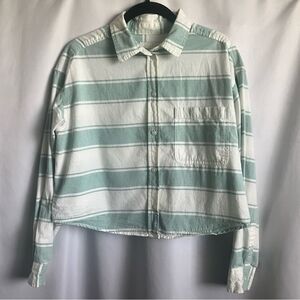 American Eagle Striped Cotton Button Down
